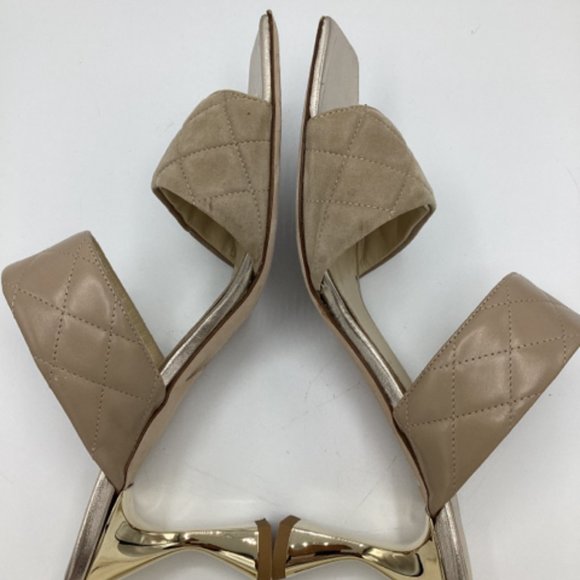 COPY - Jennifer Tattanelli Sz 41 Quilted Leather Sandals Shoe - Picture 4 of 7